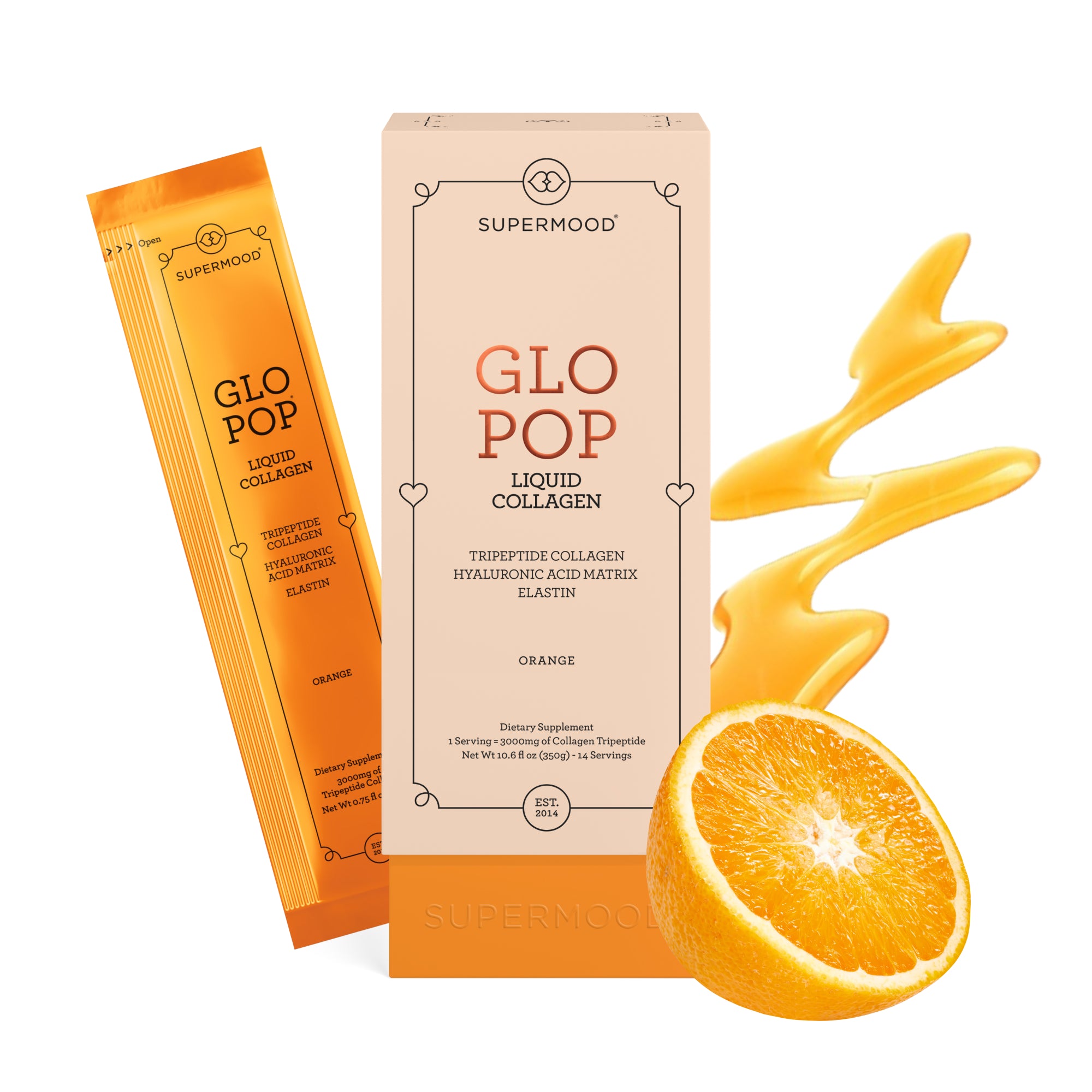 Glo Pop Liquid Collagen - 14 Servings